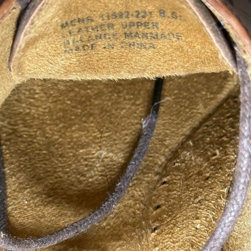 Florsheim Men's Francisco Cognac Cap-Toe Oxford 11528-221 Memory Foam Size 8.5D
